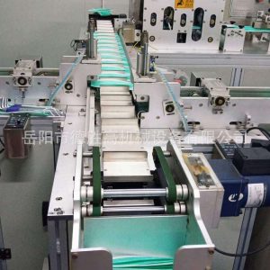 平面口罩機(jī)_現(xiàn)貨廠家直銷一拖一平面口罩機(jī)整套生產(chǎn)線藍(lán)白無紡布