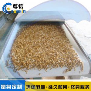 湖北黑水虻干燥設(shè)備流水線式/100公斤活蟲微波干燥膨脹隧道爐